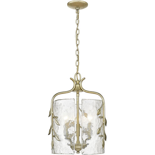 Calla 3 Light 13 inch White Gold Pendant Ceiling Light